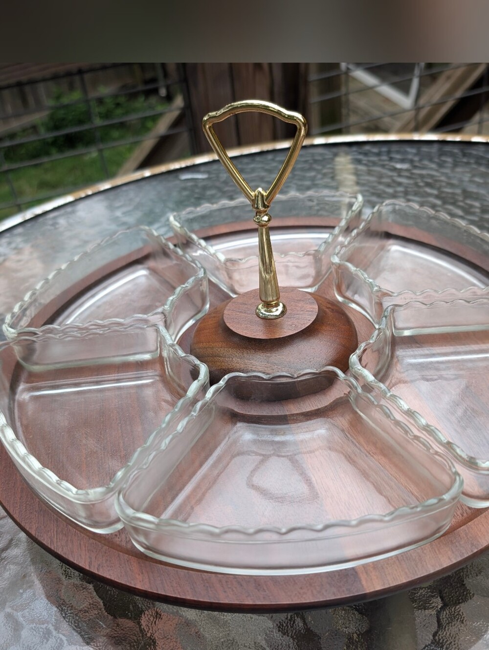 Vintage Lazy Susan Serving Tray